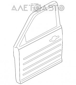 Ușa goală din față, stânga, pentru Ford Flex 09-19.