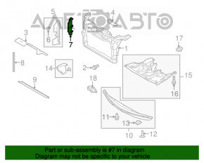 Deflector radiator stânga Ford Flex 09-12 pre-restilizare