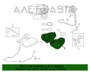 Rezervor de combustibil Ford Flex 13-19