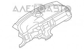 Torpedo panoul frontal fără AIRBAG Ford Flex 09-19 negru.