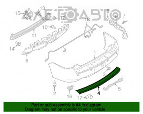 Capacul bara spate Ford Flex 09-19