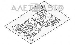 Cutia portbagajului Ford Flex 09-19 gri.