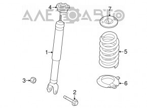 Amortizor spate dreapta Ford Flex 13-19