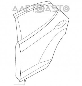 Ansamblu portiera spate stanga Hyundai Elantra UD 11-16