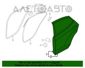 Ansamblu portiera spate stanga Hyundai Elantra UD 11-16