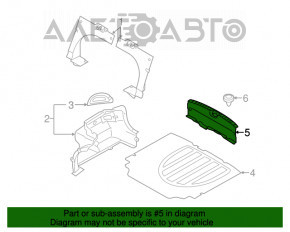 Накладка проема багажника Hyundai Elantra UD 11-16