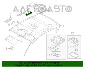 Ручка потолка задняя левая Hyundai Elantra UD 11-16 серая