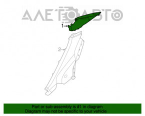 Capacul spate al suportului drept superior Hyundai Elantra UD 11-16