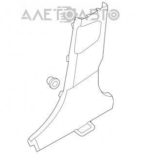 Capacul stâlpului central, partea de jos, stânga, Hyundai Elantra UD 11-16