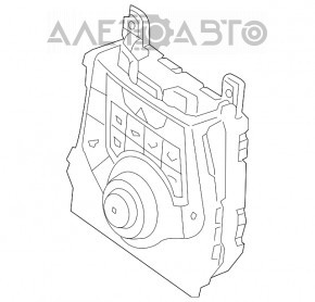 Controlul climatizării Hyundai Elantra UD 11-13, manual, zgâriat, crom util