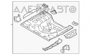 Корыто багажника Hyundai Elantra UD 11-16 серебро