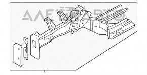 Partea din față stânga, în față, a Hyundai Elantra UD 11-16.