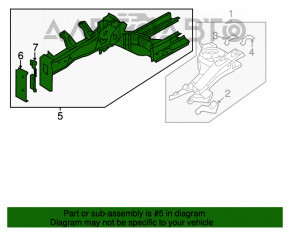 Panoul frontal stânga Hyundai Elantra UD 11-16 argintiu