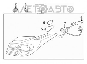 Lampa exterioară aripă dreapta Hyundai Elantra UD 11-13 pre-restilizare