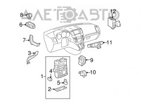 Blocul de siguranțe de pe partea stângă a bordului pentru Lexus RX400h 06-09