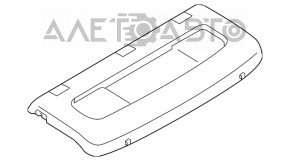 Raftul din spate Nissan Versa 12-19 SUA negru.