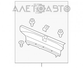 Decorație pentru deschiderea portbagajului Acura TLX 15 - nou original OEM