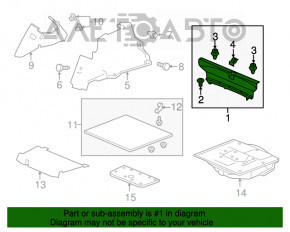 Capacul portbagajului pentru Acura TLX 15- zgârieturi