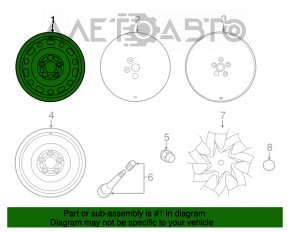 Диск колесный R16 Mazda 3 14-18 BM