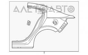 Aripa spate stanga Mazda 3 14-18 BM nou original OEM