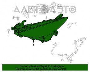 Far stânga față Mazda 3 14-16 goală BM pre-restilizare halogen