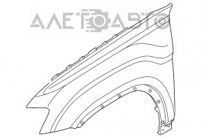 Aripa dreapta fata VW Atlas 18-20, nou, aftermarket.