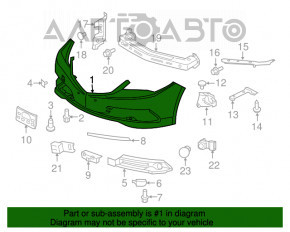 Bara fata goala Acura TLX 15-17 pre-restilizare