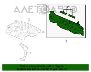 Panoul din spate al Acura TLX 15 este fabricat.