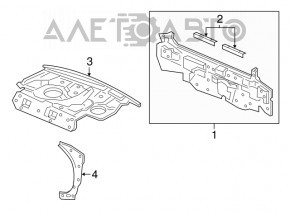 Panoul din spate al Acura TLX 15 este fabricat.