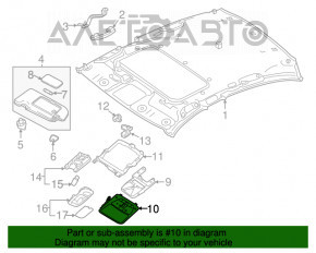 Plafonul de iluminare din față pentru Infiniti Q50 14- sub trapă.