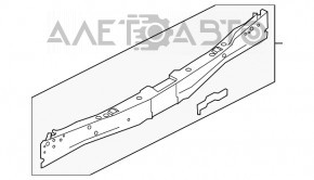 Panoul din spate al Infiniti Q50 14- alb.