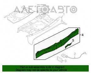 Panoul din spate al Infiniti Q50 14-