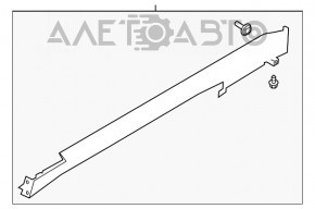 Pragul stâng al Infiniti Q50 14-