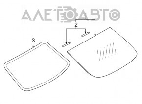 Geam spate Infiniti Q50 14-