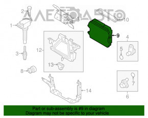 Blocul ECU al motorului Mazda 3 14-18 BM 2.0