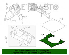 Spumă de polistiren sub instrumentul Mazda 3 14-18 BM