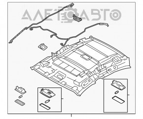 Acoperirea tavanului Mazda 3 14-18 BM fără panoramică.