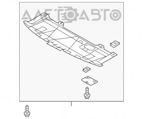 Protecție pentru bara de protecție față Mazda 3 14-18 BM nou aftermarket