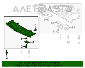 Защита переднего бампера Mazda 3 14-18 BM OEM