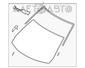 Лобовое стекло Mazda 3 14-18 BM без датчиков