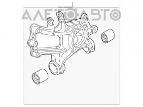 Capacul spate dreapta Mazda 3 14-18 BM nu are piuliță.