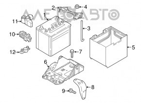 Palet pentru baterie Mazda 3 14-18 BM