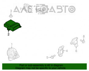 Modulul airbag SRS computer pentru airbag-urile de siguranță Mazda 3 14-15 BM