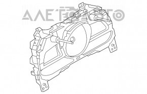 Panoul de instrumente Mazda 3 14-18 BM fără afișaj, fără tahometru