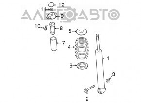 Amortizor spate dreapta VW Atlas 18- nou OEM original