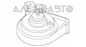 Сигнал low VW Passat b7 12-15 USA новый OEM оригинал