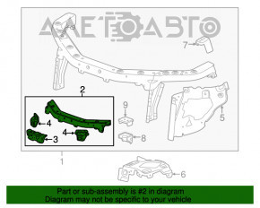 Bara de sus a televizorului Chevrolet Equinox 10-17