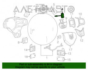 Butoanele de control de sub volanul stâng al Jeep Grand Cherokee WK2 14-21