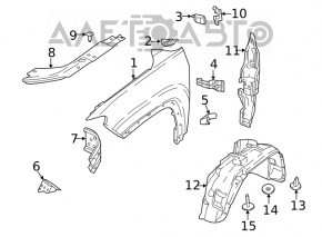 Bara de protecție față stânga Jeep Compass 17- nou, neoriginal