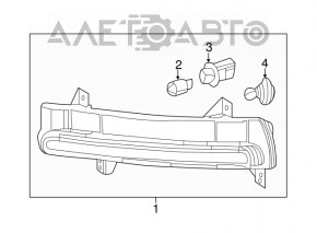 Semnalizator stânga Jeep Compass 17-